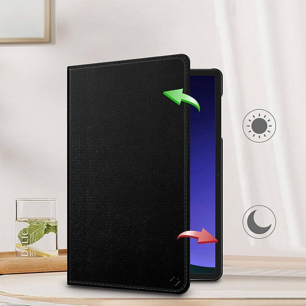 Galaxy Tab S10 Plus Zore Dönebilen Standlı Kılıf Kırmızı