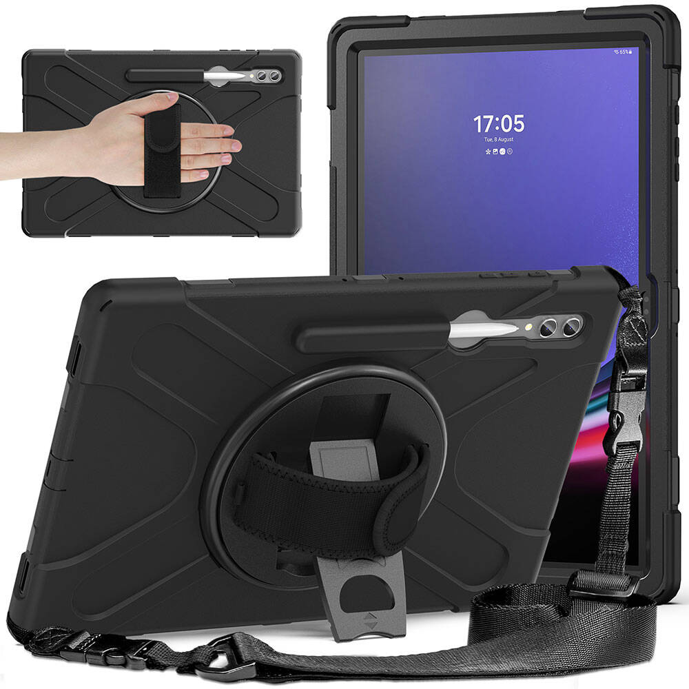 Galaxy Tab S10 Ultra Zore Defender Tablet Silikon Siyah