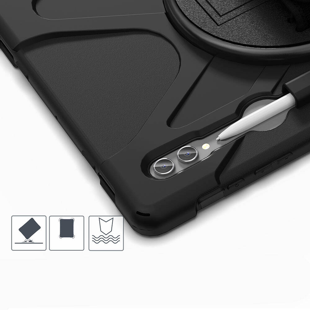 Galaxy Tab S10 Ultra Zore Defender Tablet Silikon Siyah