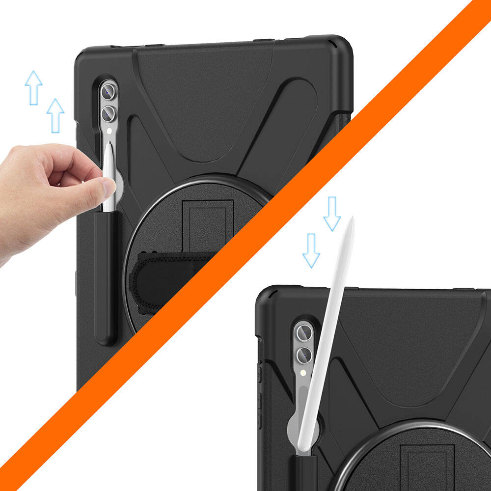 Galaxy Tab S10 Ultra Zore Defender Tablet Silikon Siyah