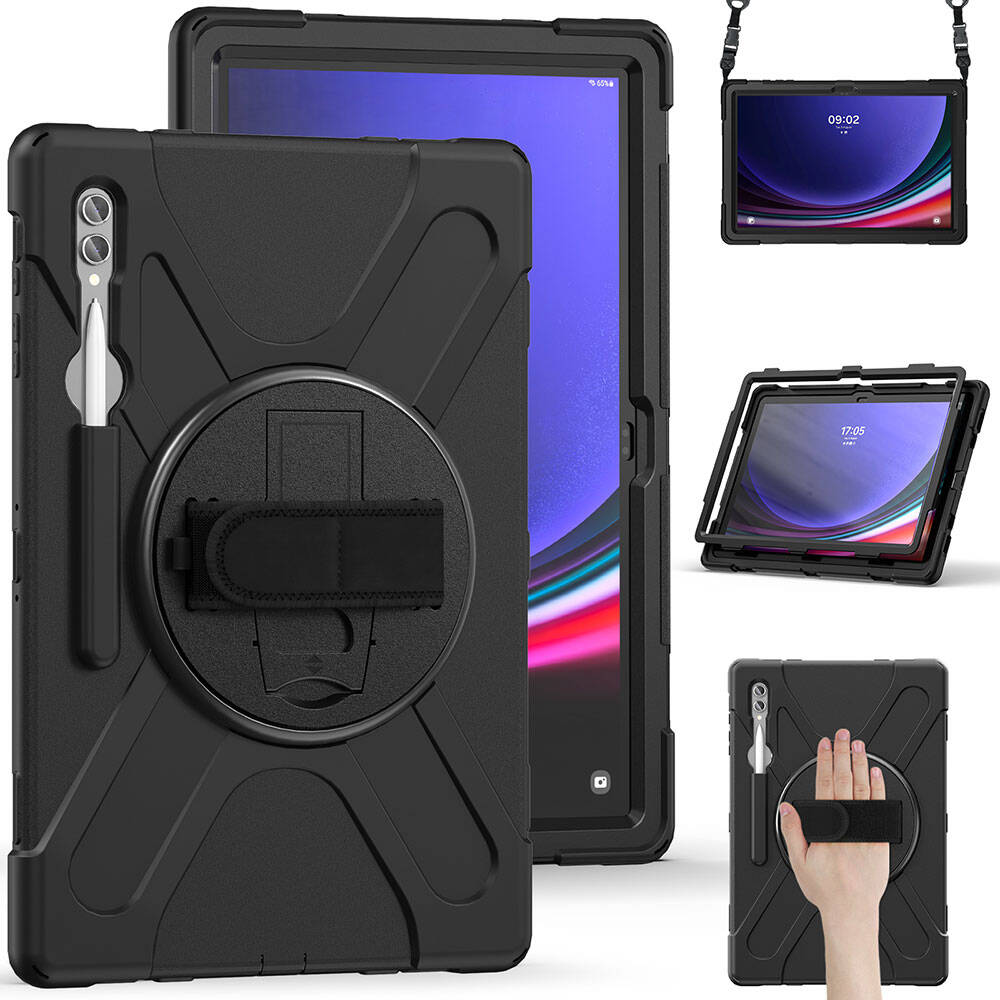 Galaxy Tab S10 Ultra Zore Defender Tablet Silikon Siyah