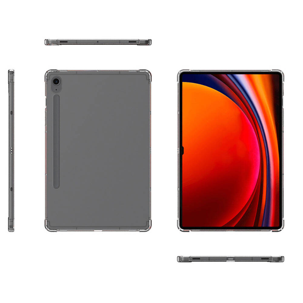 Galaxy Tab S8 Kılıf Zore Tablet Nitro Anti Shock Silikon Kapak Renksiz