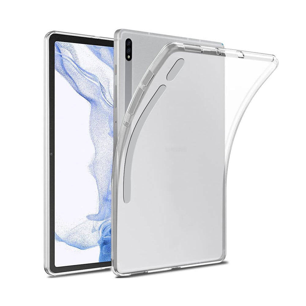 Galaxy Tab S8 Kılıf Zore Tablet Süper Silikon Kapak Renksiz