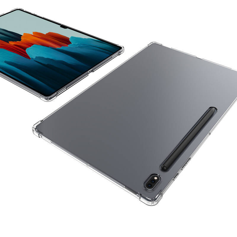 Galaxy Tab S8 Plus Kılıf Zore Tablet Nitro Anti Shock Silikon Kapak Renksiz