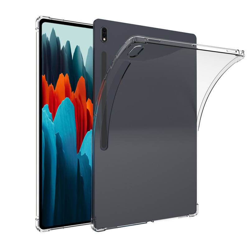 Galaxy Tab S8 Plus Kılıf Zore Tablet Nitro Anti Shock Silikon Kapak Renksiz