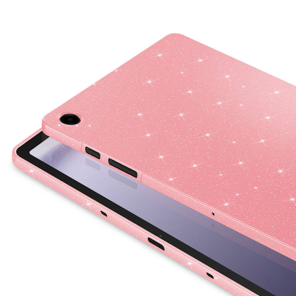 Galaxy Tab S8 Simli Parlak Görünümlü Zore Tablet Koton Kılıf Pembe