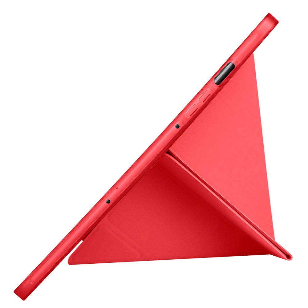 Galaxy Tab S9 FE Kılıf Zore Tri Folding Kalem Bölmeli Standlı Kılıf Gri