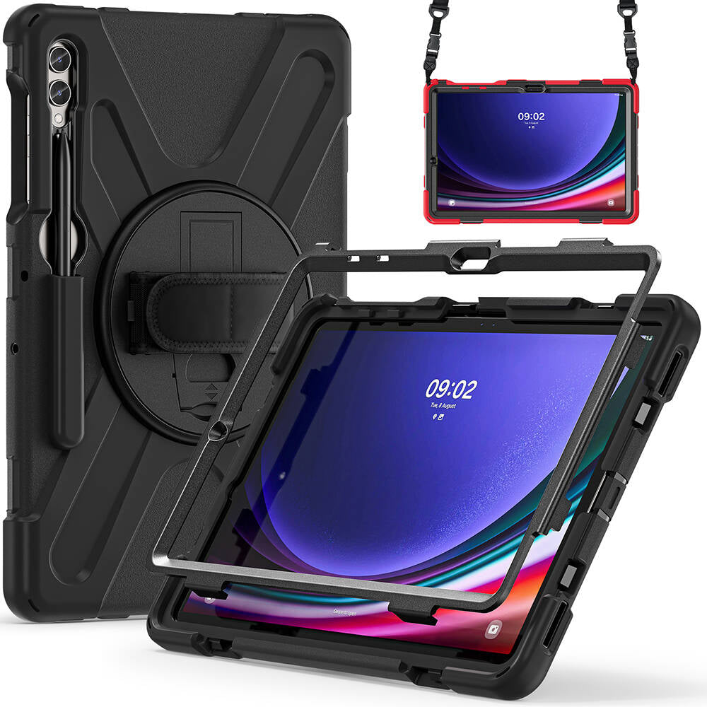 Galaxy Tab S9 FE Plus Zore Defender Tablet Silikon Siyah