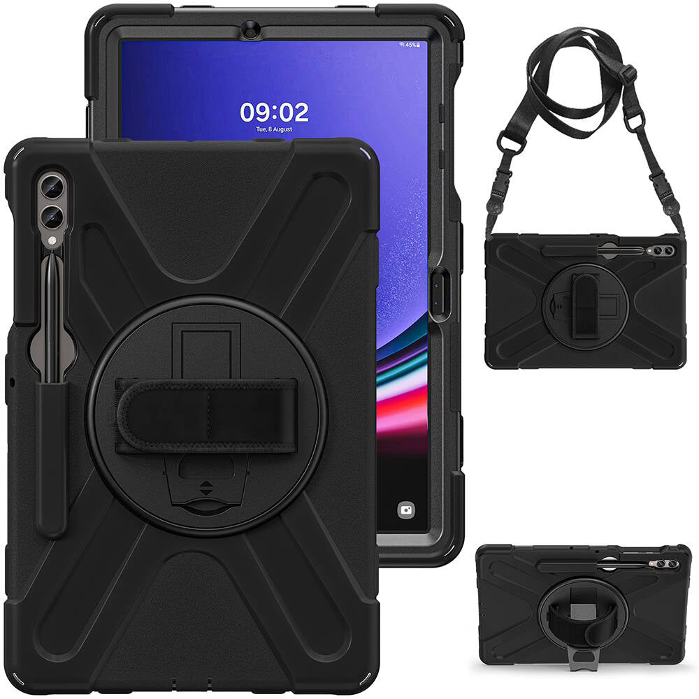 Galaxy Tab S9 FE Plus Zore Defender Tablet Silikon Siyah