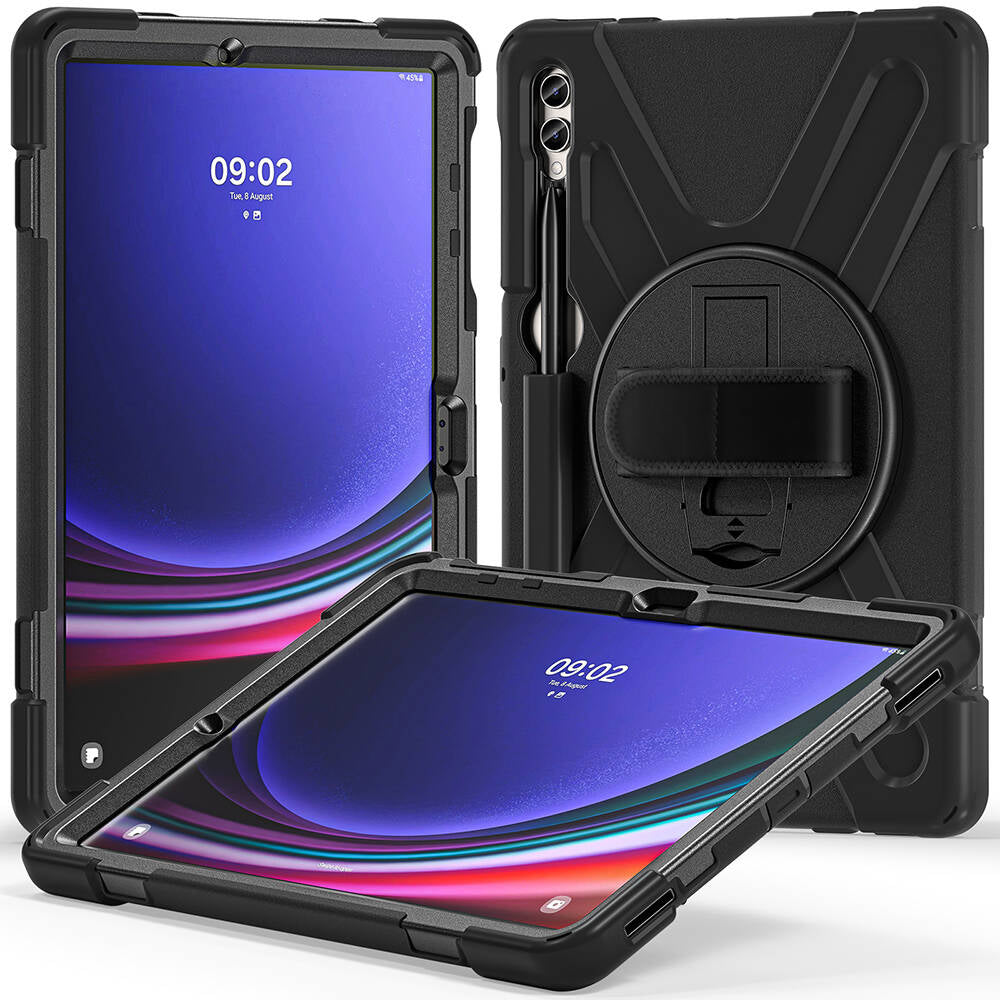 Galaxy Tab S9 FE Plus Zore Defender Tablet Silikon Siyah