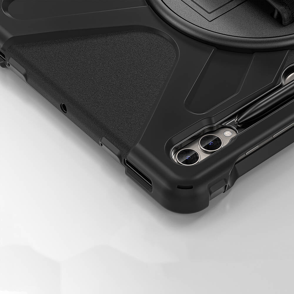 Galaxy Tab S9 FE Plus Zore Defender Tablet Silikon Siyah