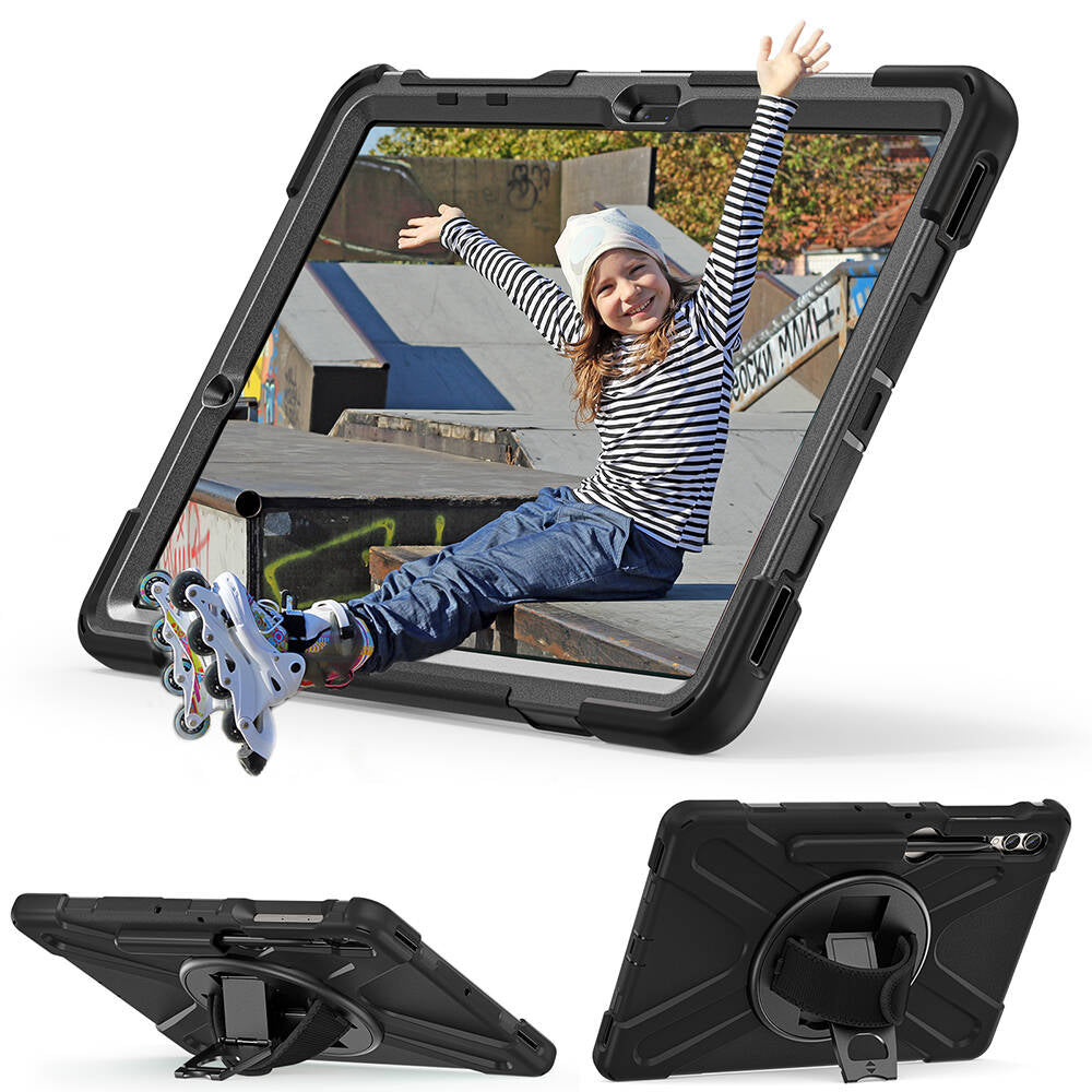 Galaxy Tab S9 FE Plus Zore Defender Tablet Silikon Siyah