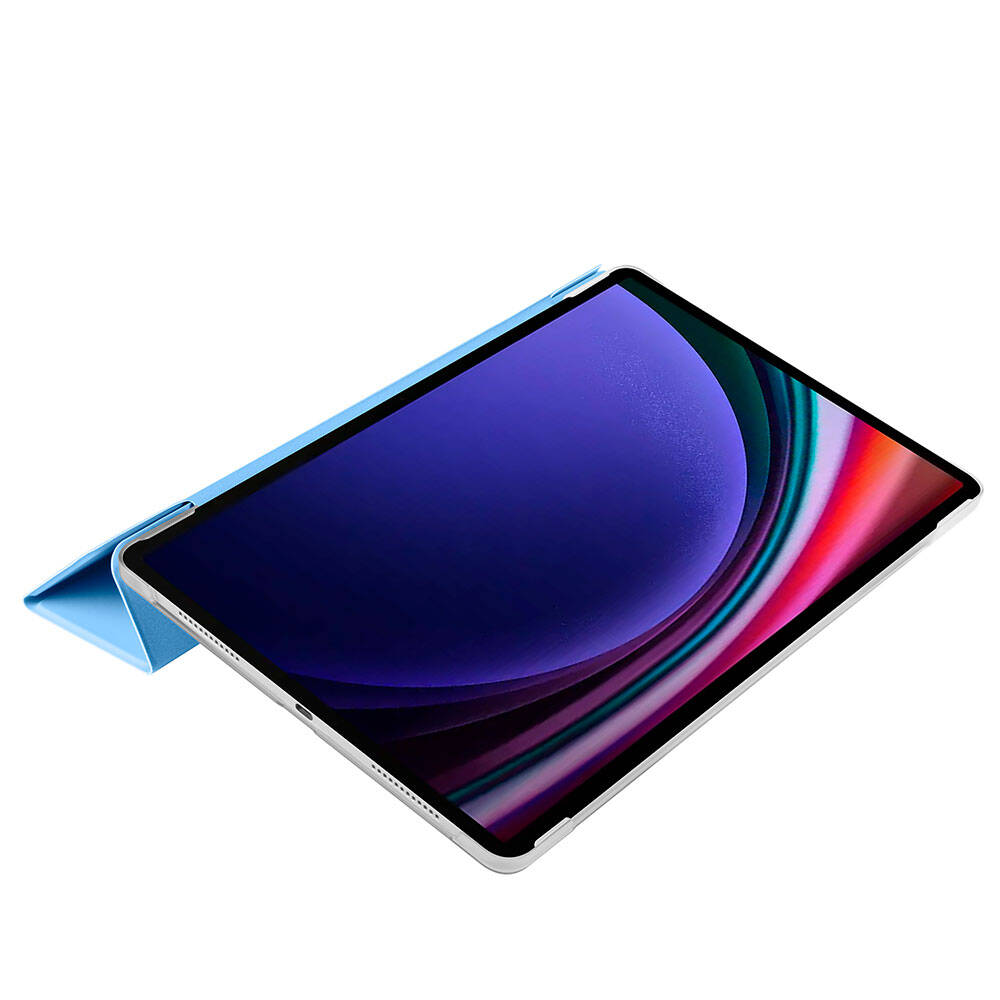 Galaxy Tab S9 FE Plus Zore Smart Cover Standlı 1-1 Kılıf Kırmızı