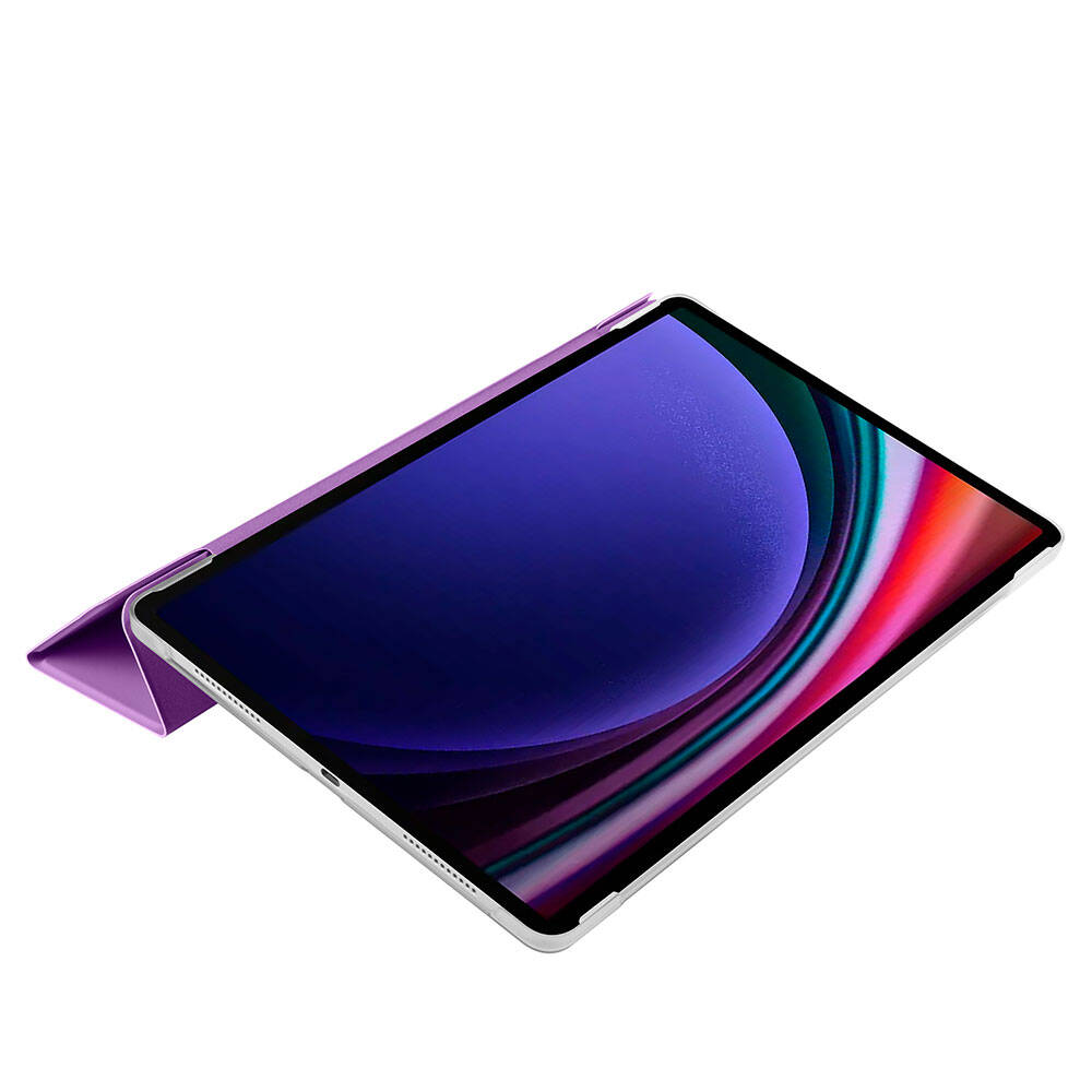 Galaxy Tab S9 FE Plus Zore Smart Cover Standlı 1-1 Kılıf Gold
