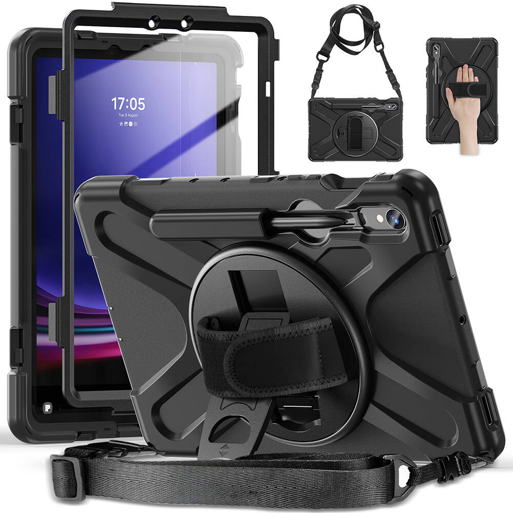Galaxy Tab S9 FE Zore Defender Tablet Silikon Siyah