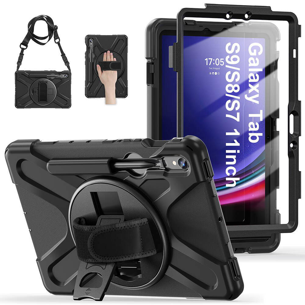 Galaxy Tab S9 FE Zore Defender Tablet Silikon Siyah