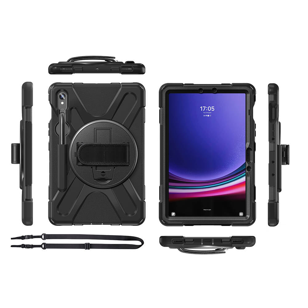 Galaxy Tab S9 FE Zore Defender Tablet Silikon Siyah