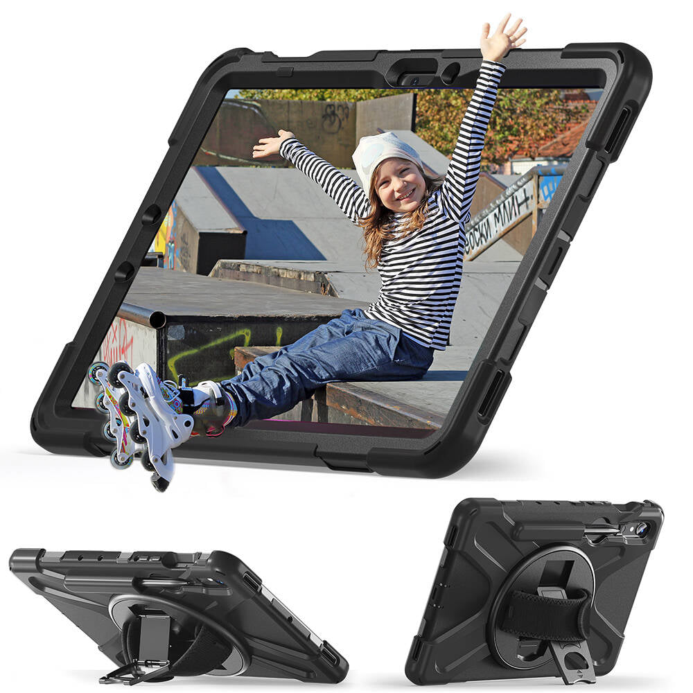 Galaxy Tab S9 FE Zore Defender Tablet Silikon Siyah