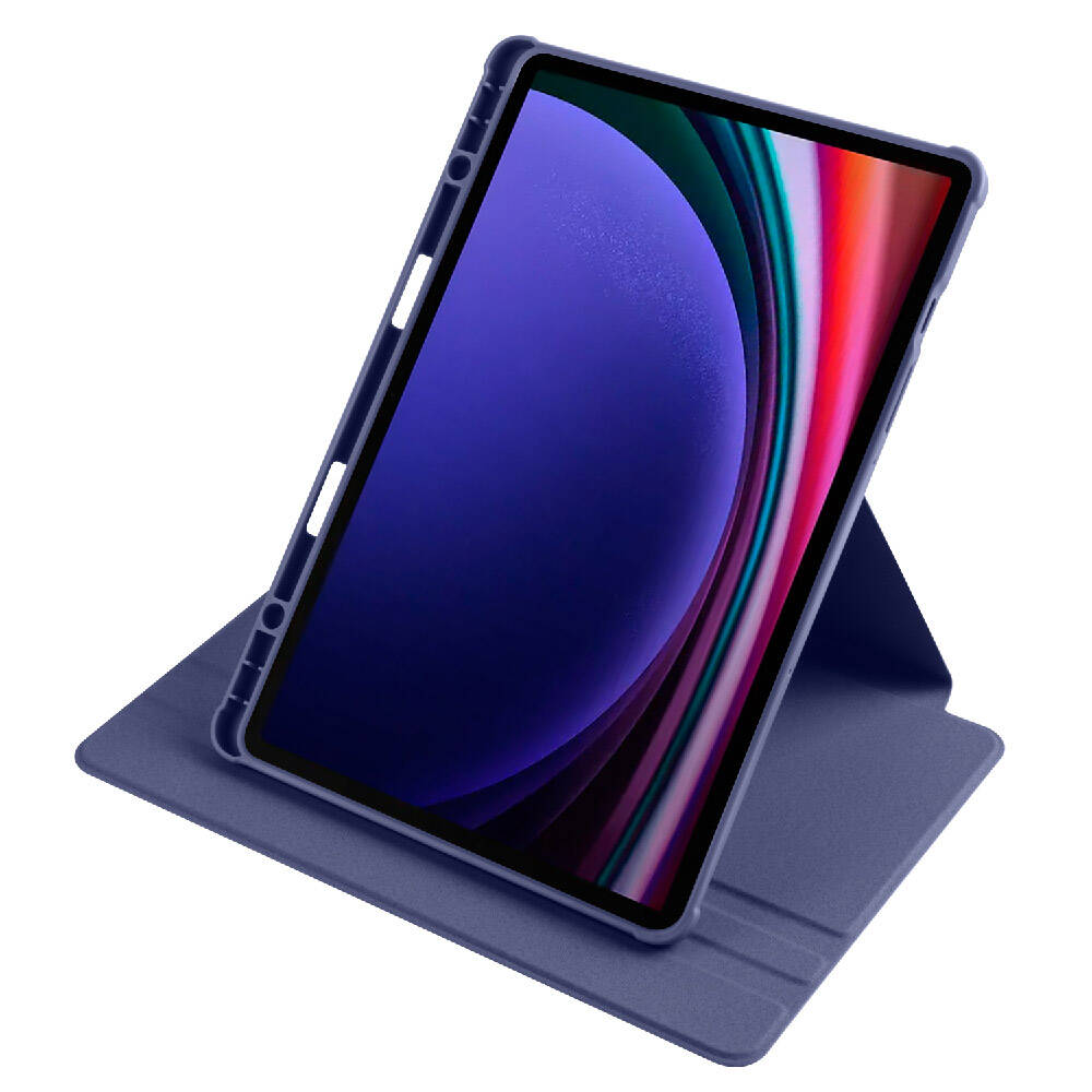 Galaxy Tab S9 Kılıf Zore Termik Kalem Bölmeli Dönebilen Standlı Kılıf Koyu Yeşil