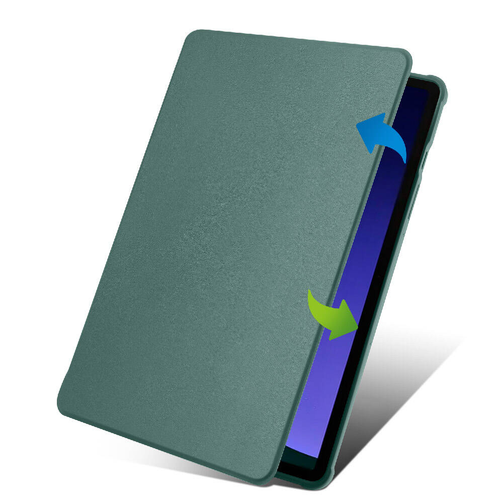 Galaxy Tab S9 Kılıf Zore Termik Kalem Bölmeli Dönebilen Standlı Kılıf Siyah
