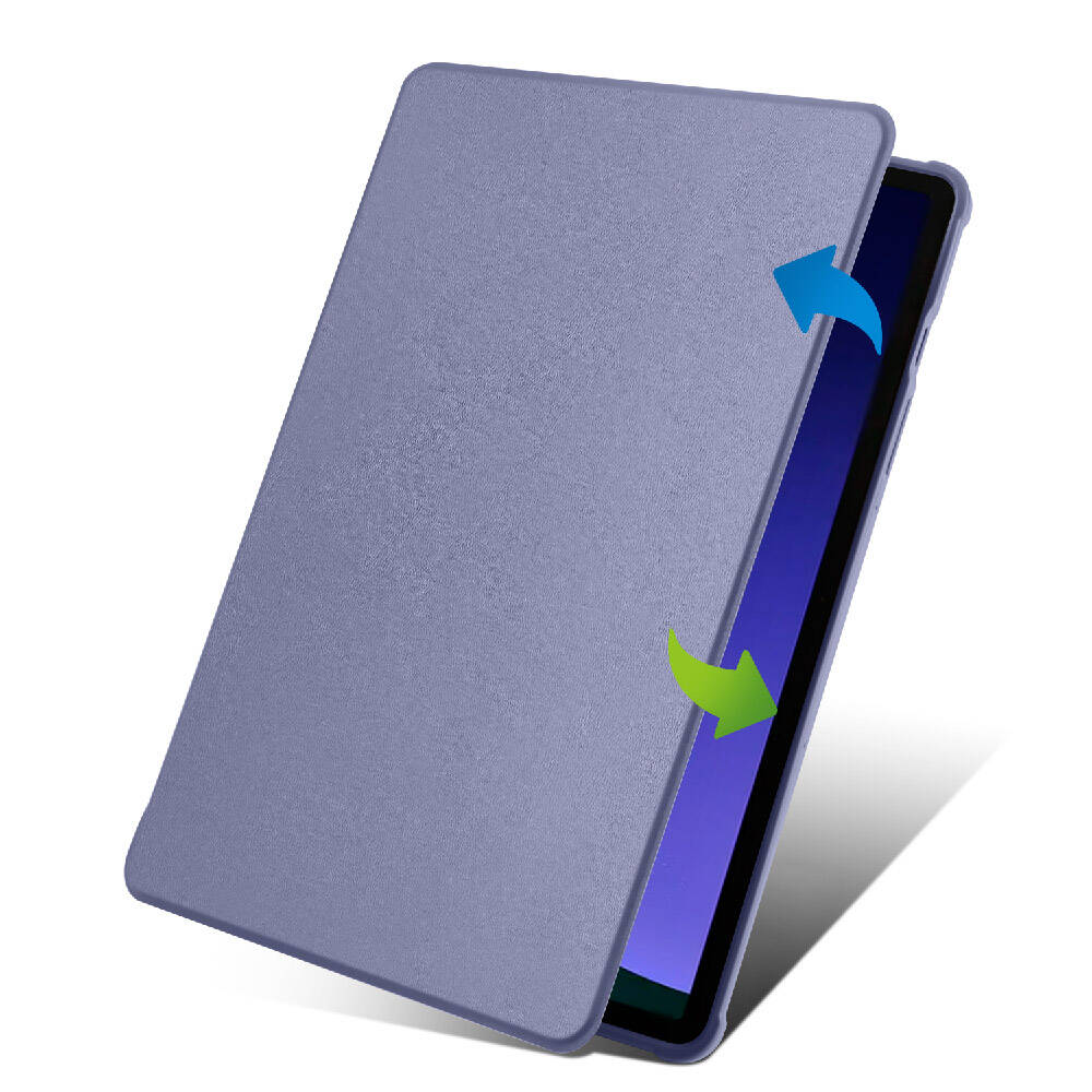 Galaxy Tab S9 Kılıf Zore Termik Kalem Bölmeli Dönebilen Standlı Kılıf Siyah
