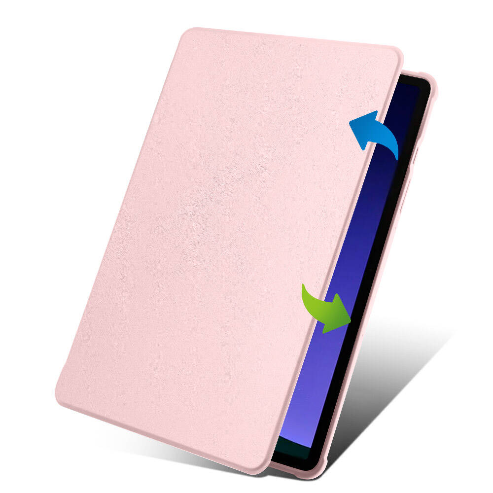 Galaxy Tab S9 Kılıf Zore Termik Kalem Bölmeli Dönebilen Standlı Kılıf Siyah