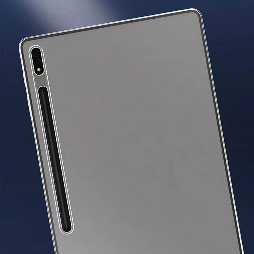 Galaxy Tab S9 Ultra SM-X910 Kılıf Zore Tablet Süper Silikon Kapak Renksiz