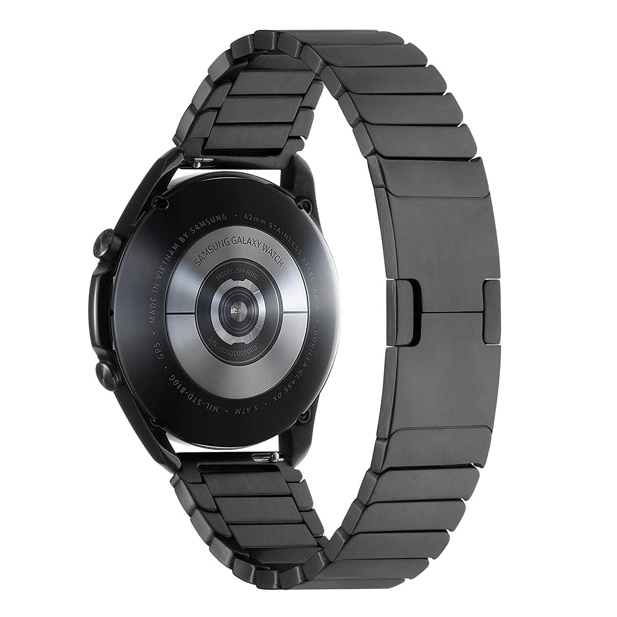 Galaxy Watch 46mm Zore KRD-82 22mm Metal Kordon Siyah