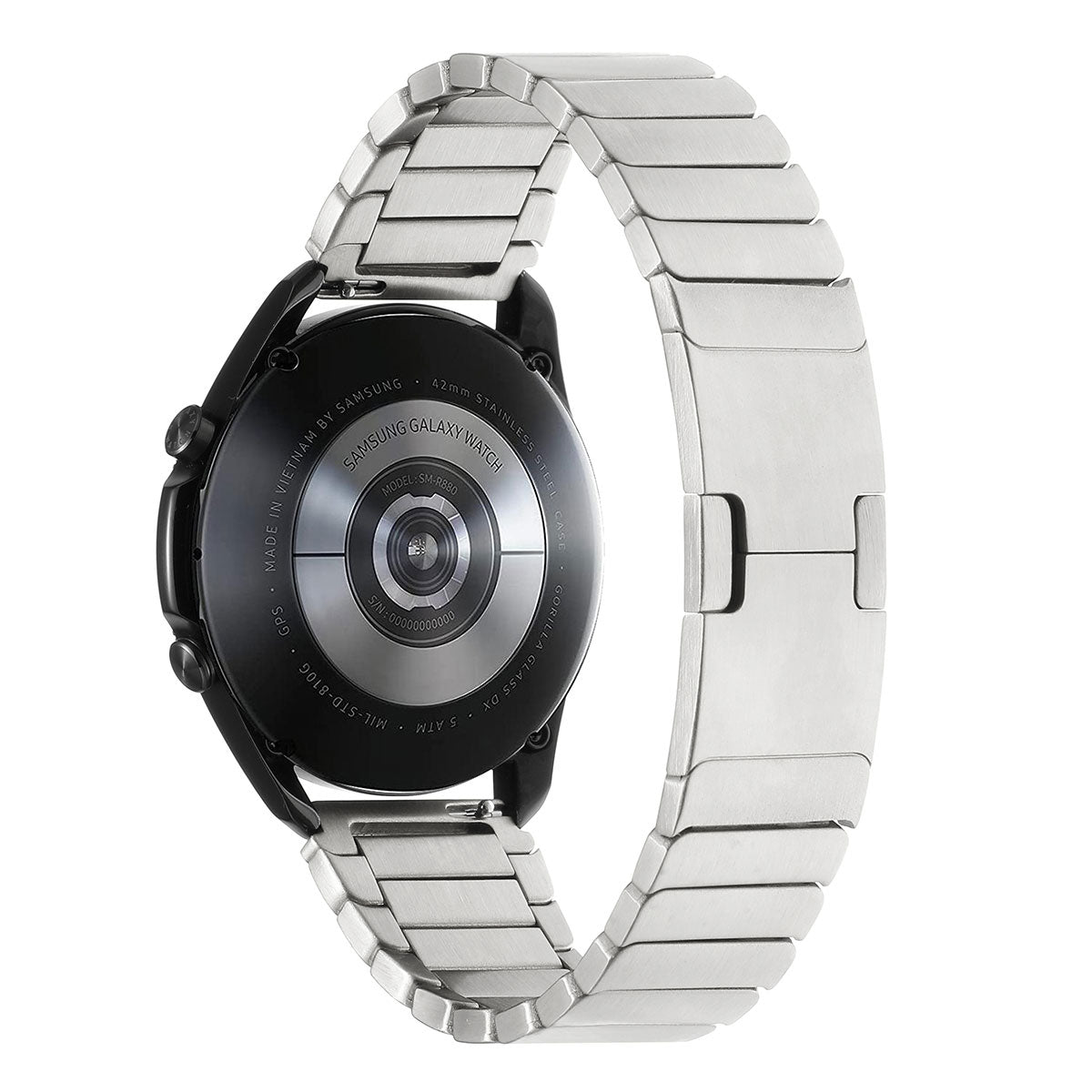 Galaxy Watch 46mm Zore KRD-82 22mm Metal Kordon Siyah