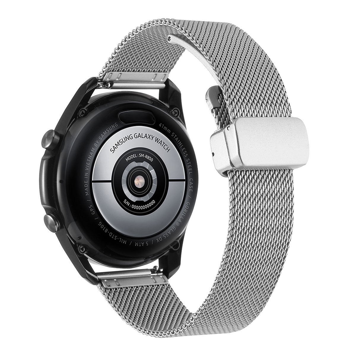 Galaxy Watch 46mm Zore KRD-85 22mm Metal Kordon Siyah
