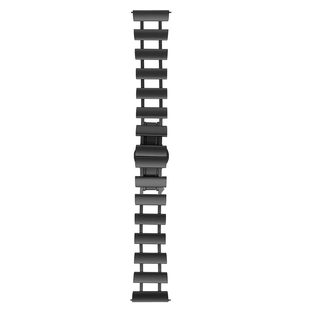 Galaxy Watch 46mm Zore KRD-96 22mm Metal Kordon Siyah