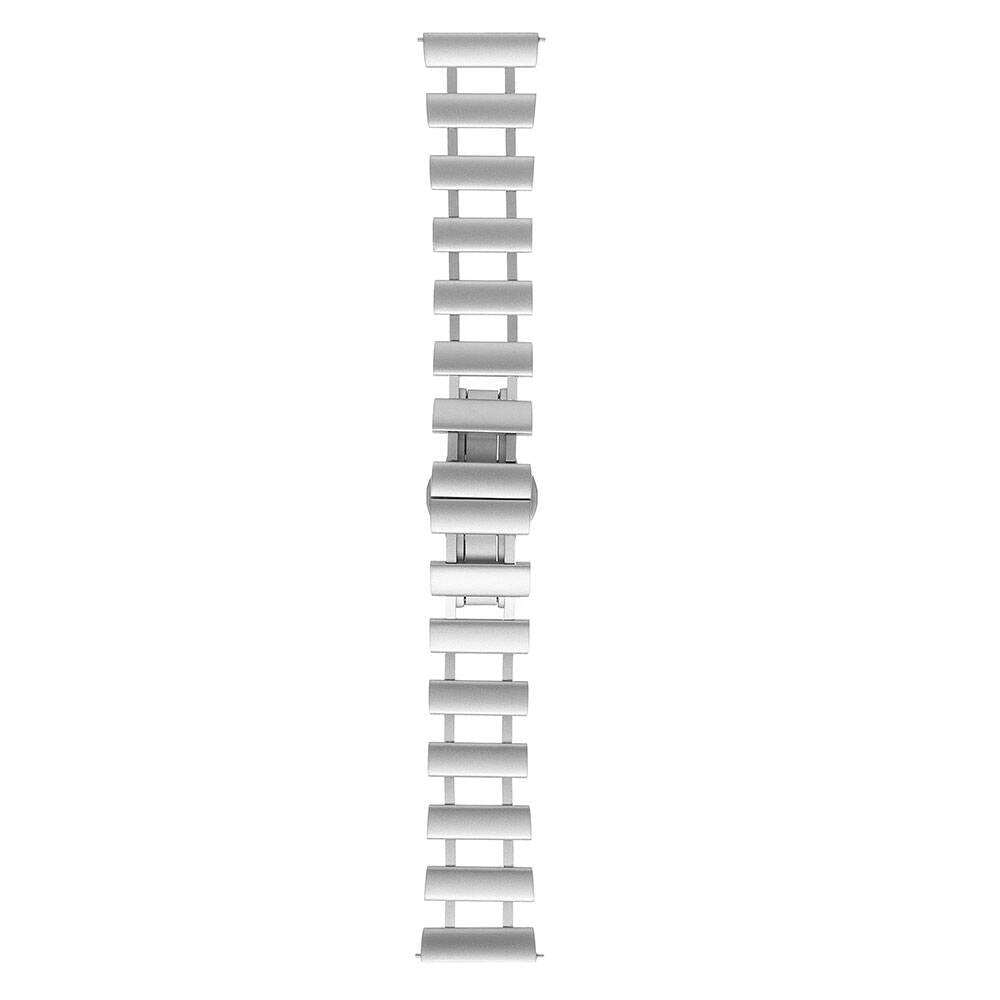 Galaxy Watch 46mm Zore KRD-96 22mm Metal Kordon Gümüş