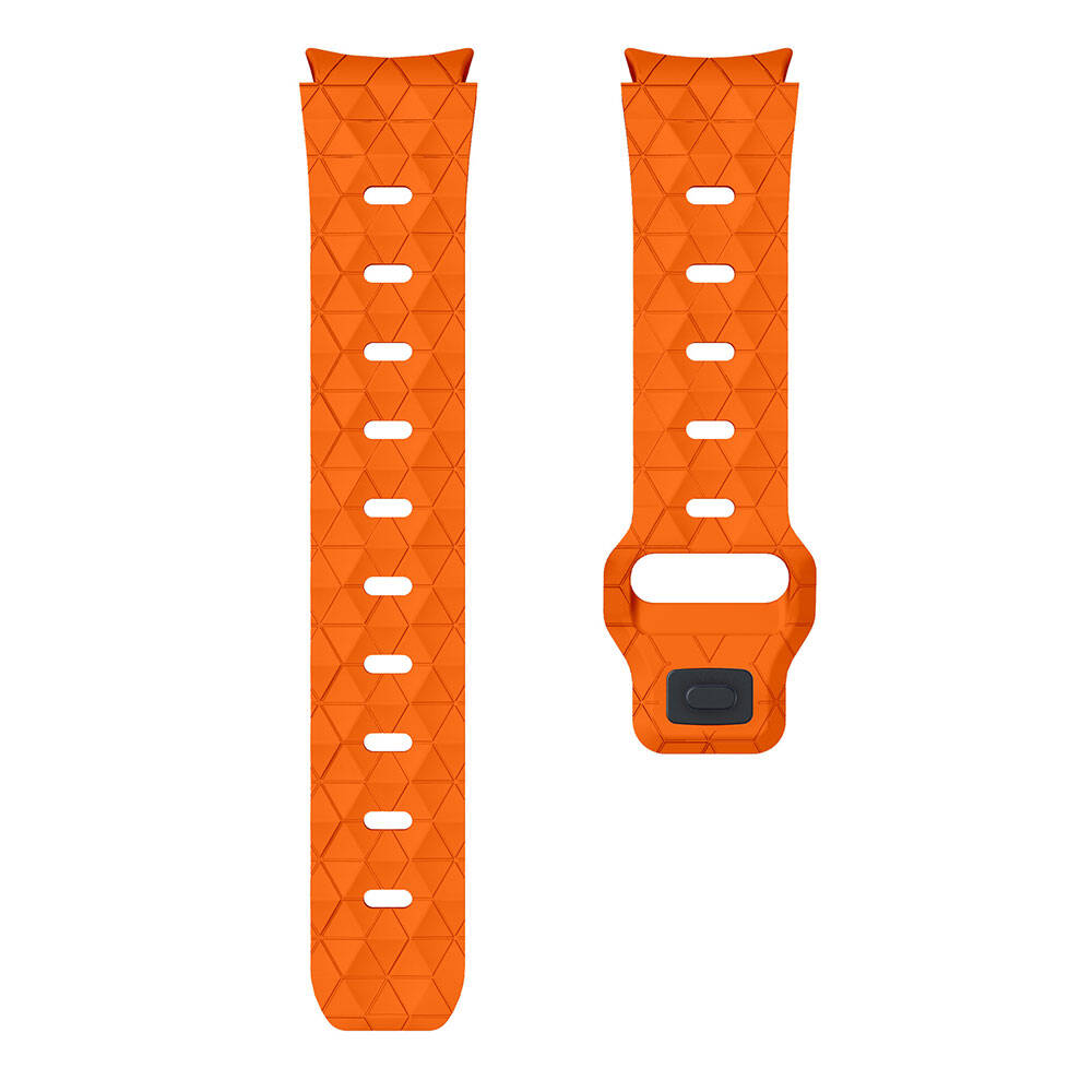 Galaxy Watch 5 40mm Zore KRD-116 20mm Futbol Desenli Spor Tasarımlı Silikon Kordon Beyaz