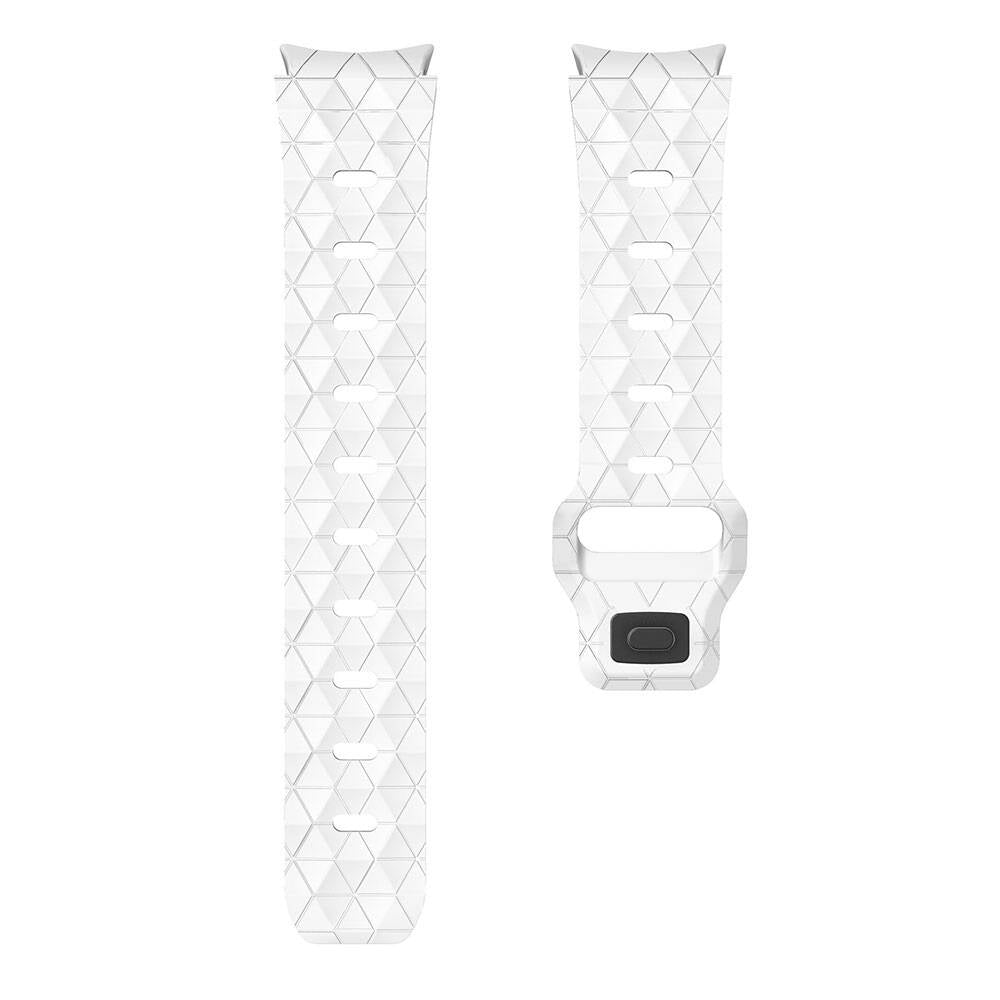Galaxy Watch 5 40mm Zore KRD-116 20mm Futbol Desenli Spor Tasarımlı Silikon Kordon Beyaz