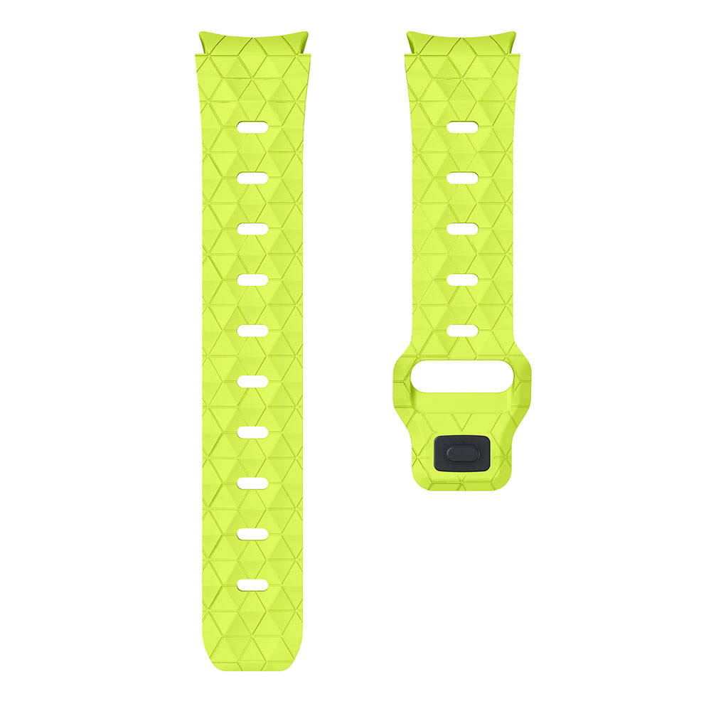 Galaxy Watch 5 40mm Zore KRD-116 20mm Futbol Desenli Spor Tasarımlı Silikon Kordon Beyaz