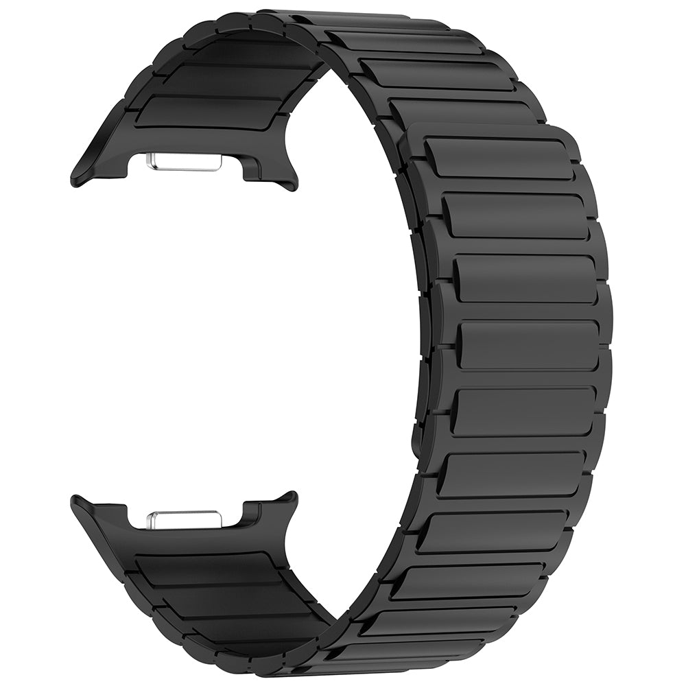 Galaxy Watch 8 Ultra Zore KRD-146 Silikon Kordon Strap Kayış Siyah-Turuncu