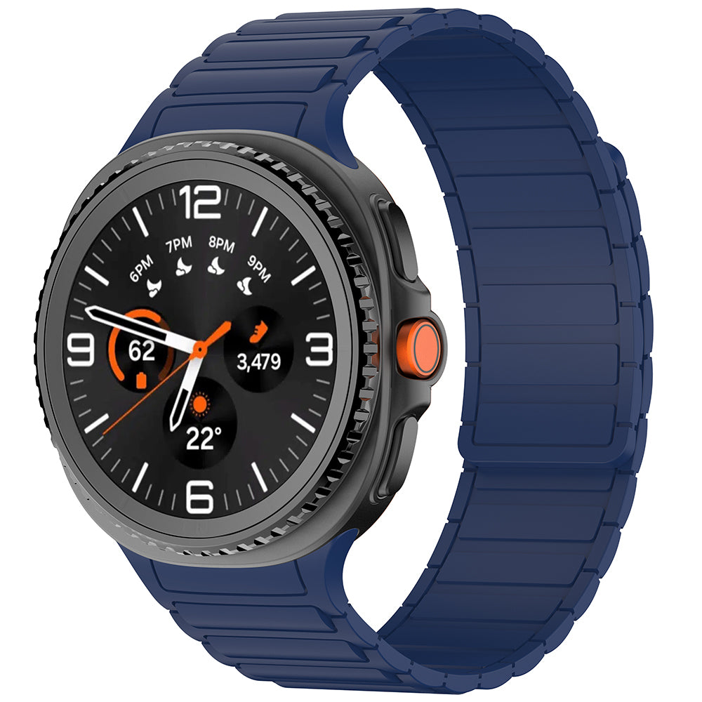 Galaxy Watch 8 Ultra Zore KRD-146 Silikon Kordon Strap Kayış Starlight-Turuncu