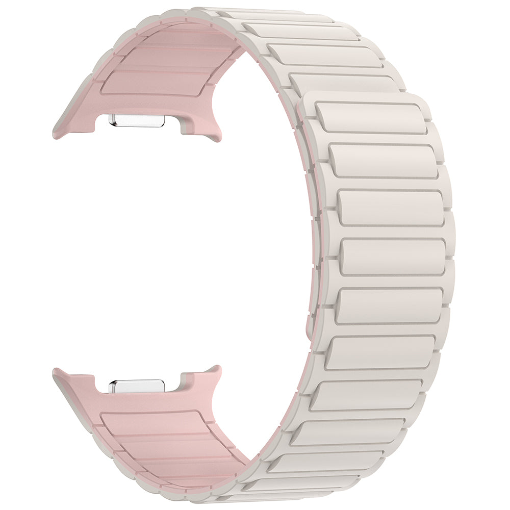 Galaxy Watch 8 Ultra Zore KRD-146 Silikon Kordon Strap Kayış Starlight-Pembe