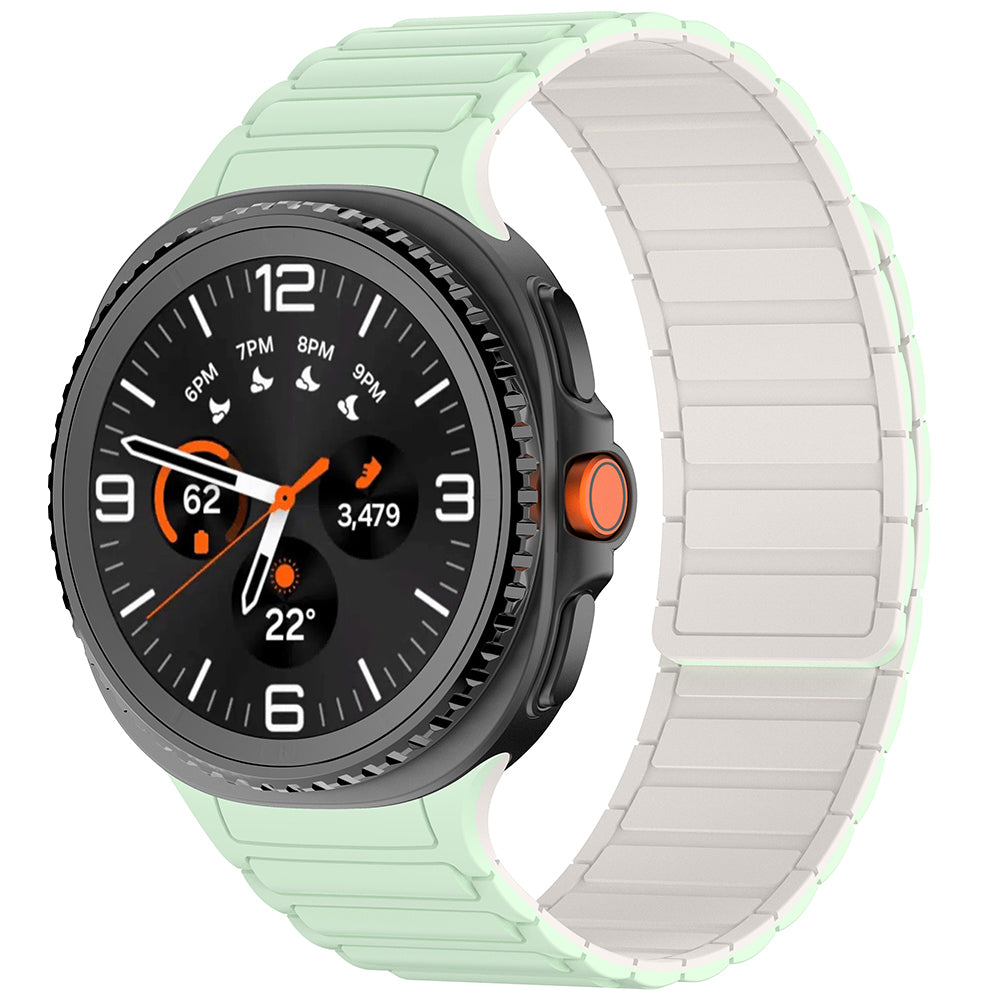 Galaxy Watch 8 Ultra Zore KRD-146 Silikon Kordon Strap Kayış Starlight-Pembe