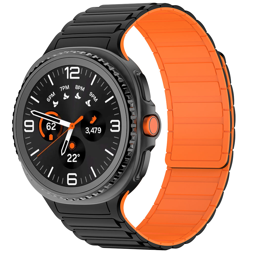 Galaxy Watch 8 Ultra Zore KRD-146 Silikon Kordon Strap Kayış Starlight-Pembe