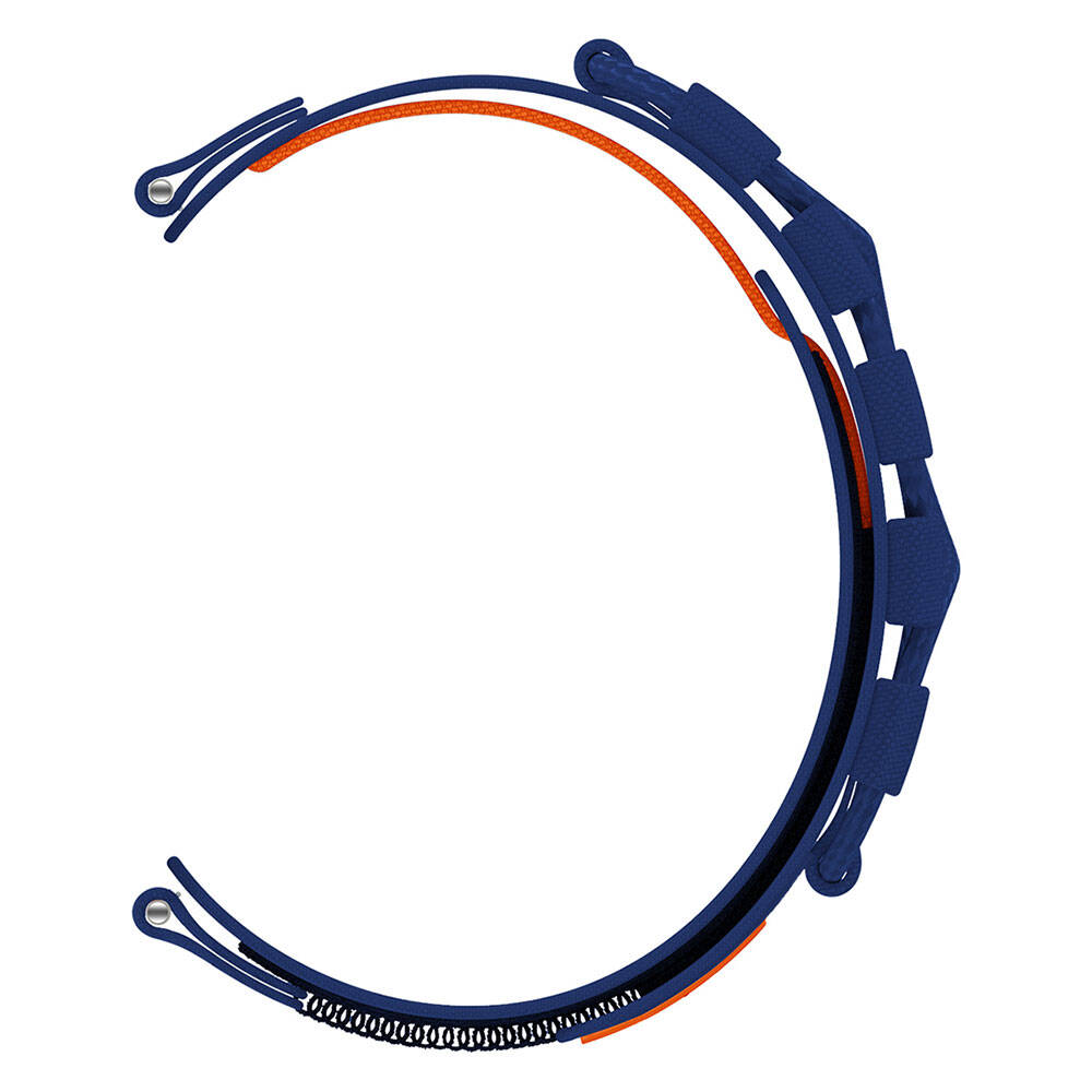 Galaxy Watch Active 2 40mm Zore KRD-112 20mm Orbital Örgülü Halat Tasarımlı Naylon Kumaş Hasır Kordon Gri