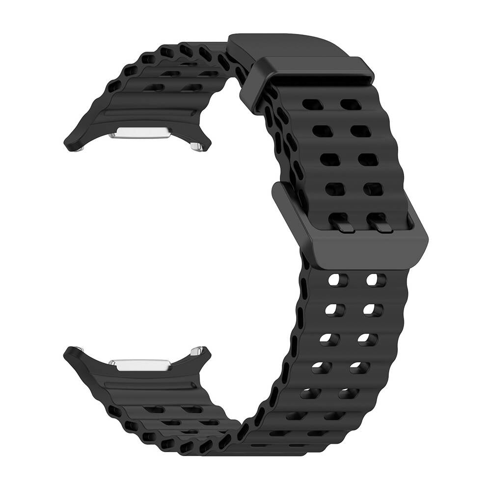 Galaxy Watch Ultra 47mm Zore KRD-118 Tırtıklı Tasarım Silikon Kordon Koyu Kırmızı