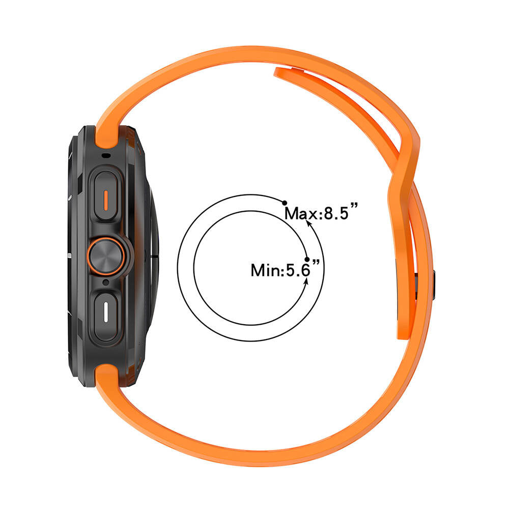 Galaxy Watch Ultra 47mm Zore KRD-119 Delikli Tasarım Silikon Kordon Sarı