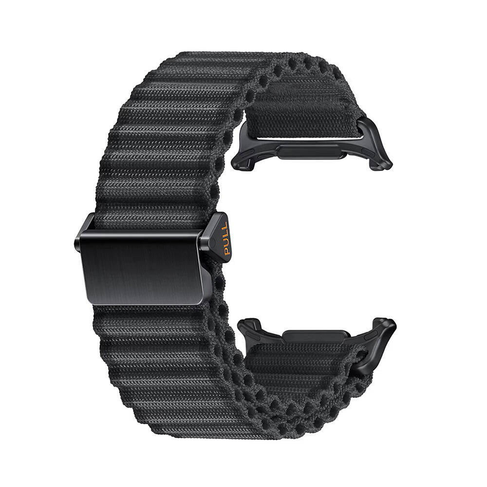 Galaxy Watch Ultra 47mm Zore KRD-120 Naylon Kumaş Hasır Örgülü Kordon Yeşil