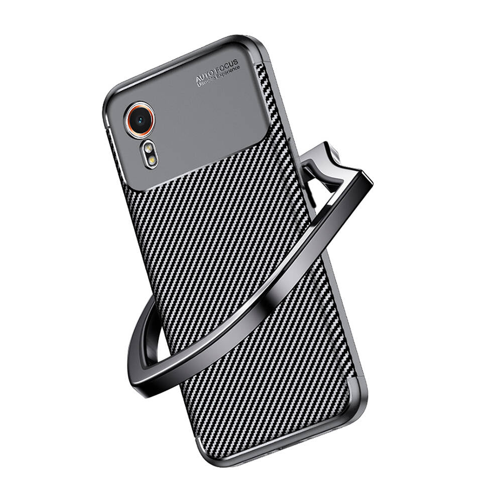 Galaxy Xcover7 Kılıf Zore Negro Silikon Kapak Siyah