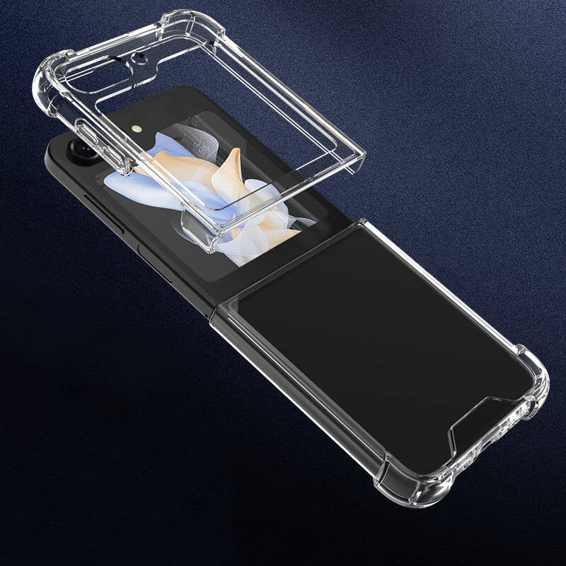 Galaxy Z Flip 5 Kılıf Zore Nitro Anti Shock Silikon Renksiz