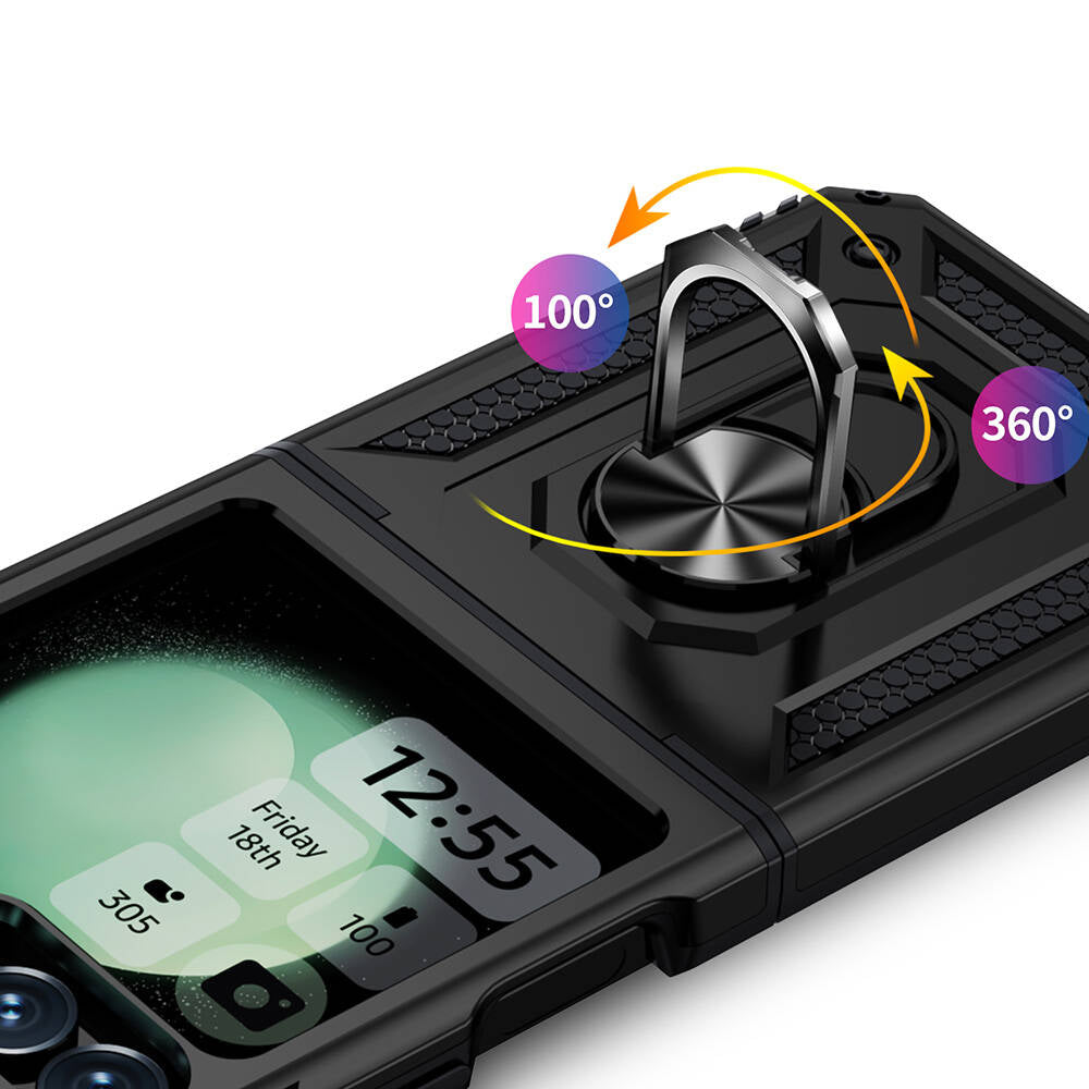 Galaxy Z Flip 6 Kılıf Zore Vega Kapak Kırmızı
