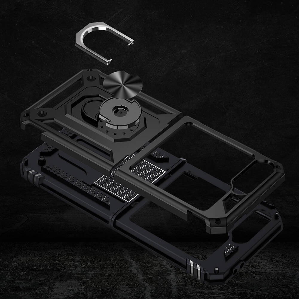 Galaxy Z Flip 6 Kılıf Zore Vega Kapak Siyah
