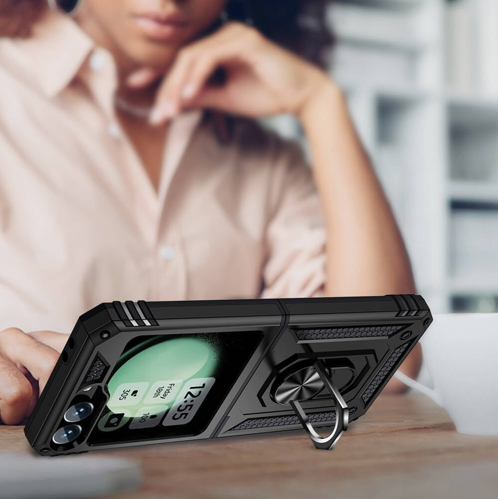 Galaxy Z Flip 6 Kılıf Zore Vega Kapak Kırmızı