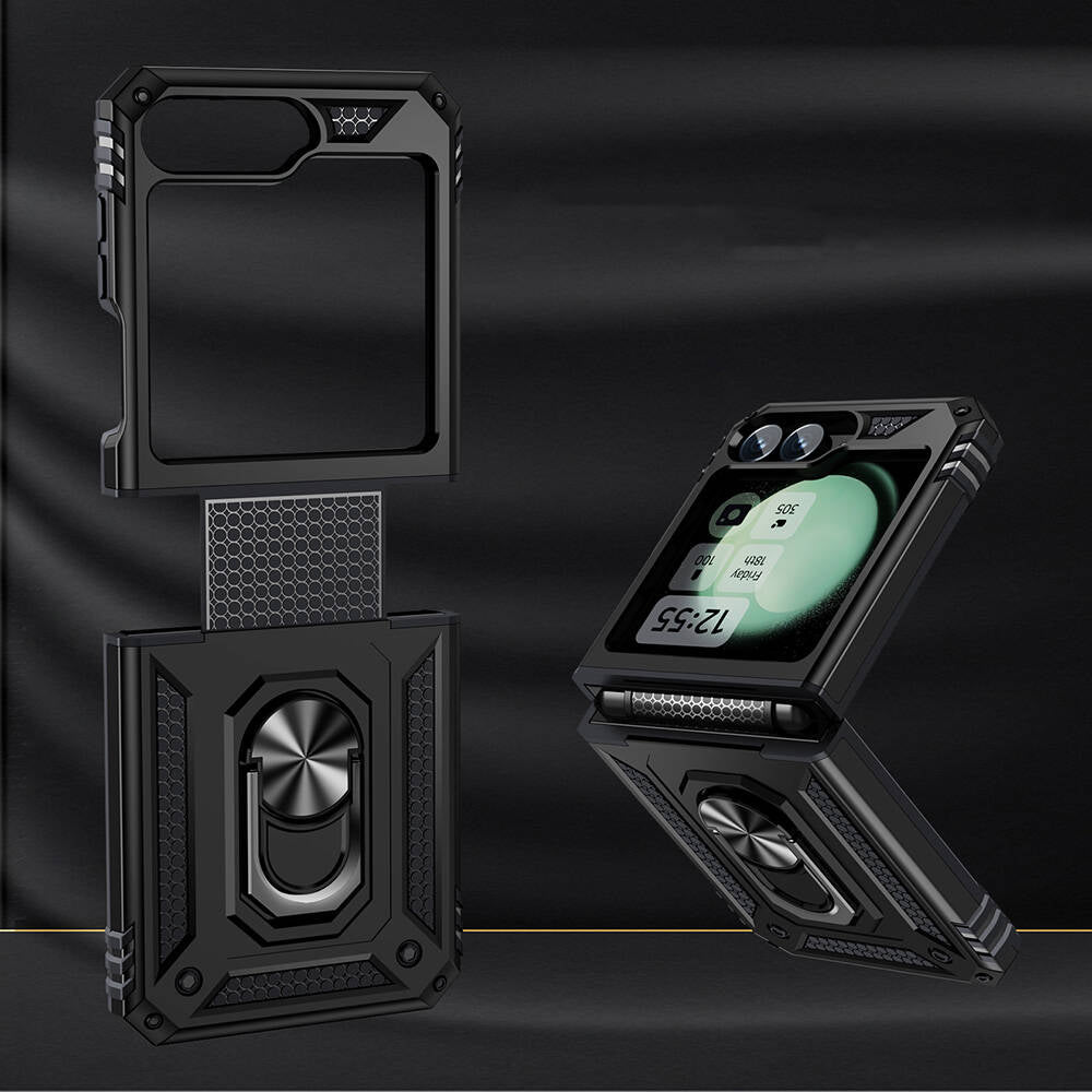 Galaxy Z Flip 6 Kılıf Zore Vega Kapak Siyah